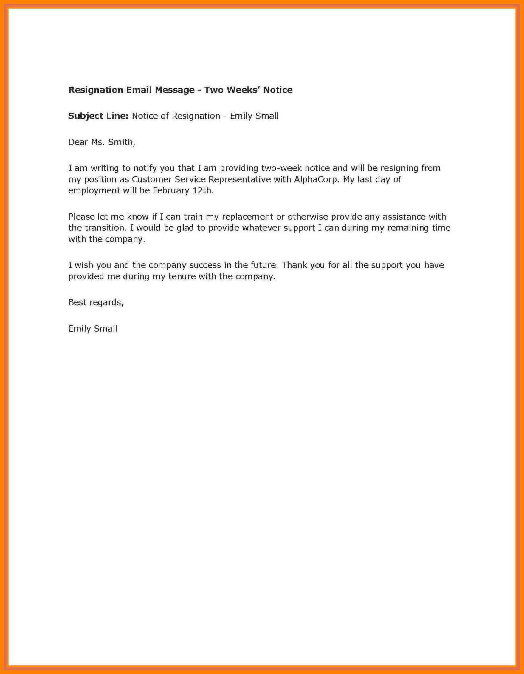 A Comprehensive Guide to Crafting an Effective 2 Week Notice Template