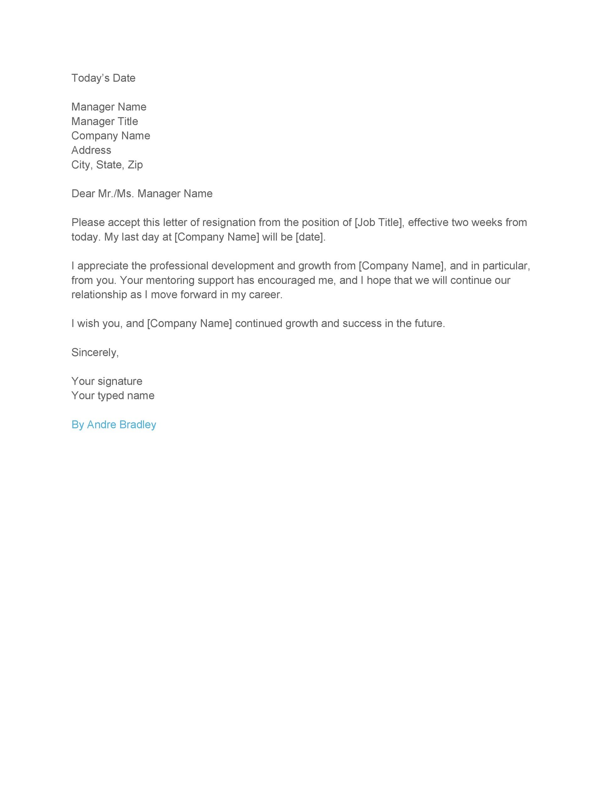 Everything You Need to Know About Writing a 2 Week Resignation Letter