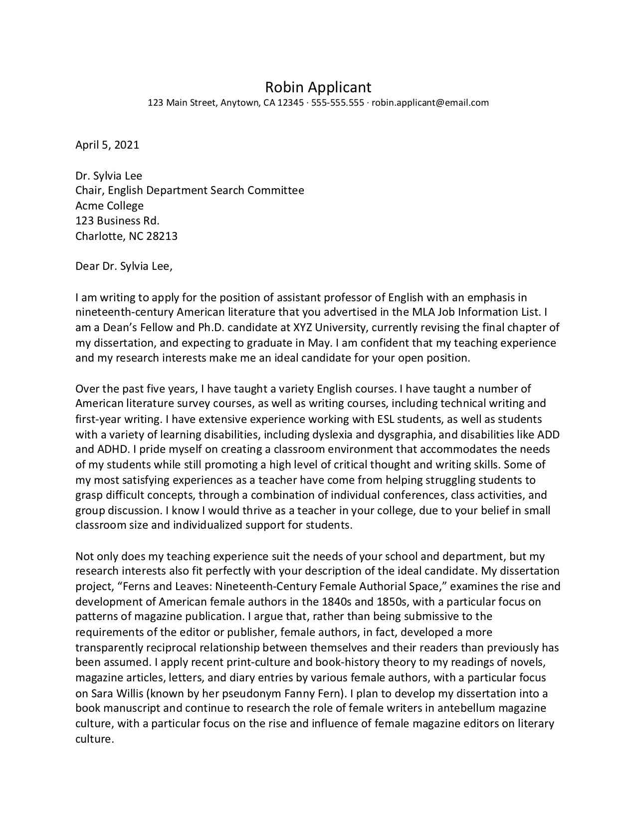 Mastering the Academic Cover Letter Format: A Guide to Crafting Successful Applications