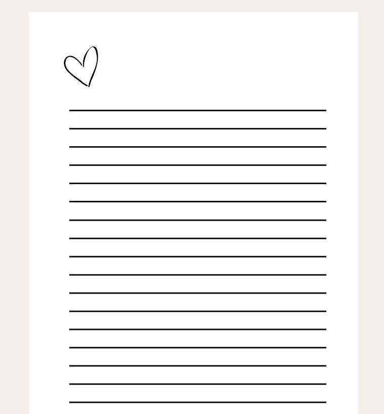 Express Your Feelings with Our Blank Love Letter Template
