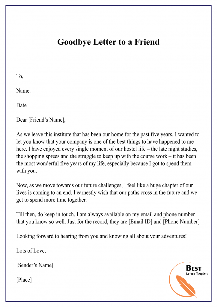 The Art of Farewell: Crafting the Perfect Bye Bye Letter