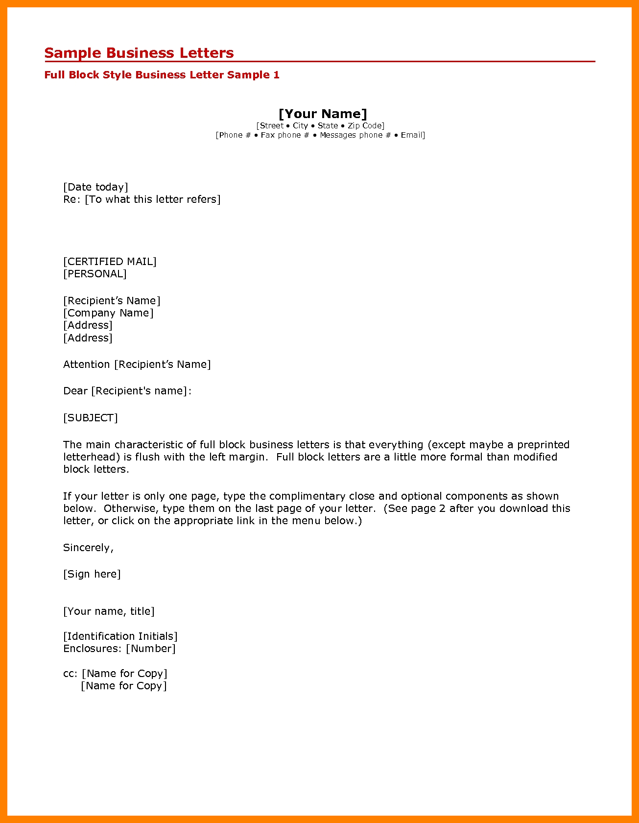 Understanding CC Letter Format Sample: A Comprehensive Guide