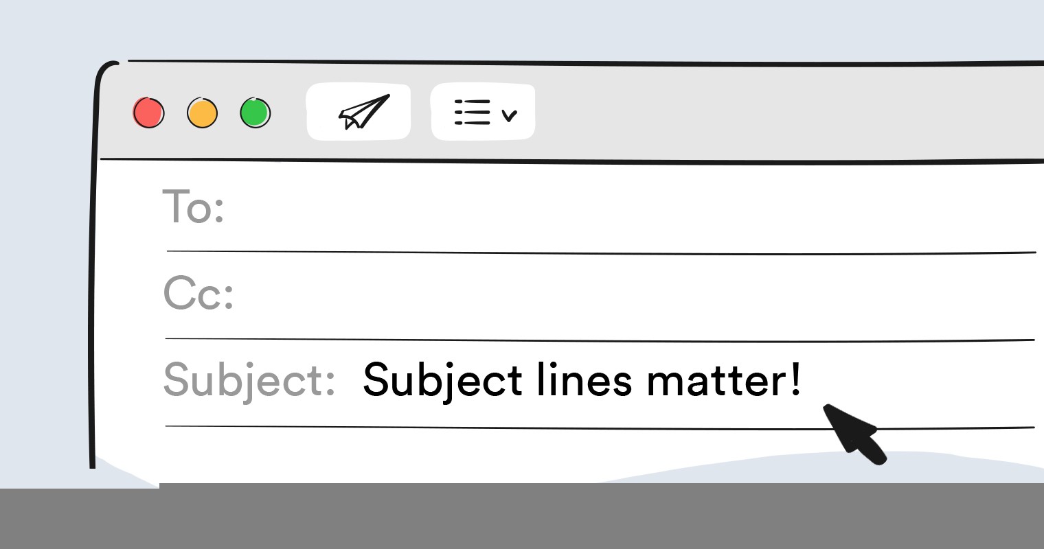 checking in email subject line