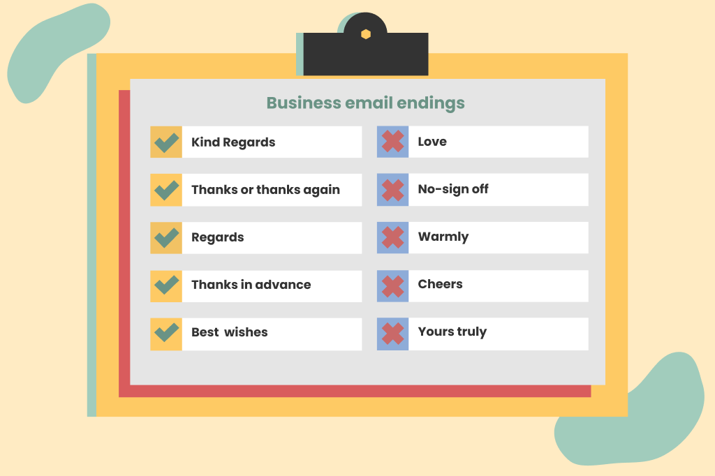 closing signage on goodbye email