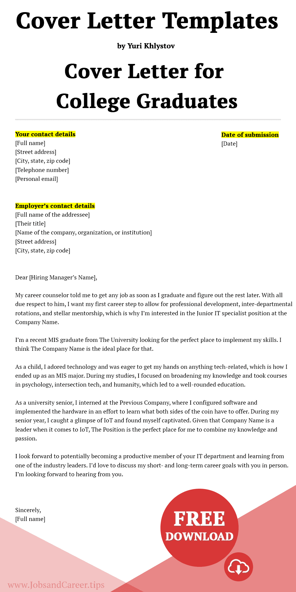 Essential Tips for Crafting a Standout College Cover Letter
