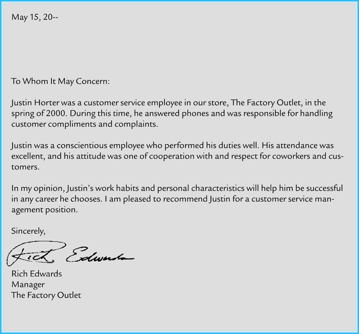 company to company recommendation letter