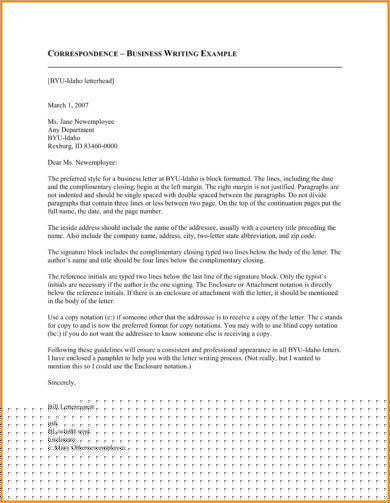 Understanding the Structure: A Comprehensive Correspondence Letter Example