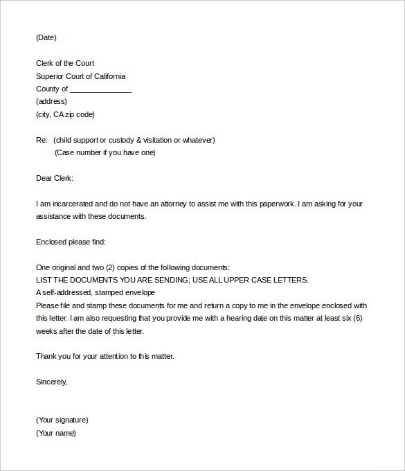 Essential Guide to Crafting Your Court Letter: A Comprehensive Court Letter Template