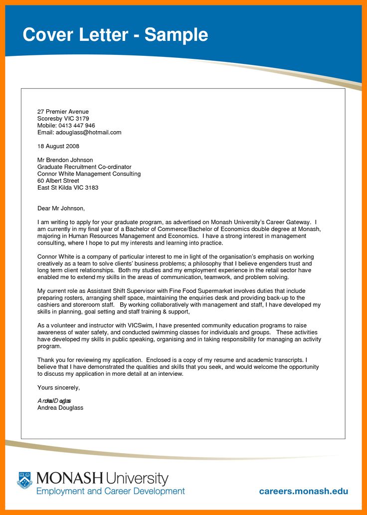 cover letter and resume examples pdf
