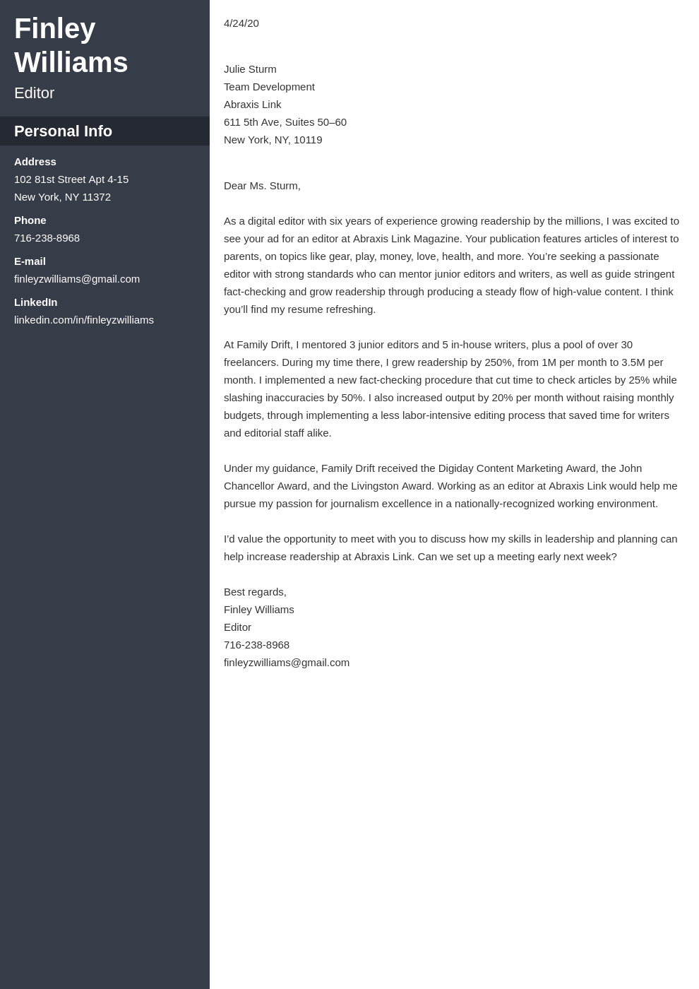 Enhance Your Job Applications with a Professional Cover Letter Editor