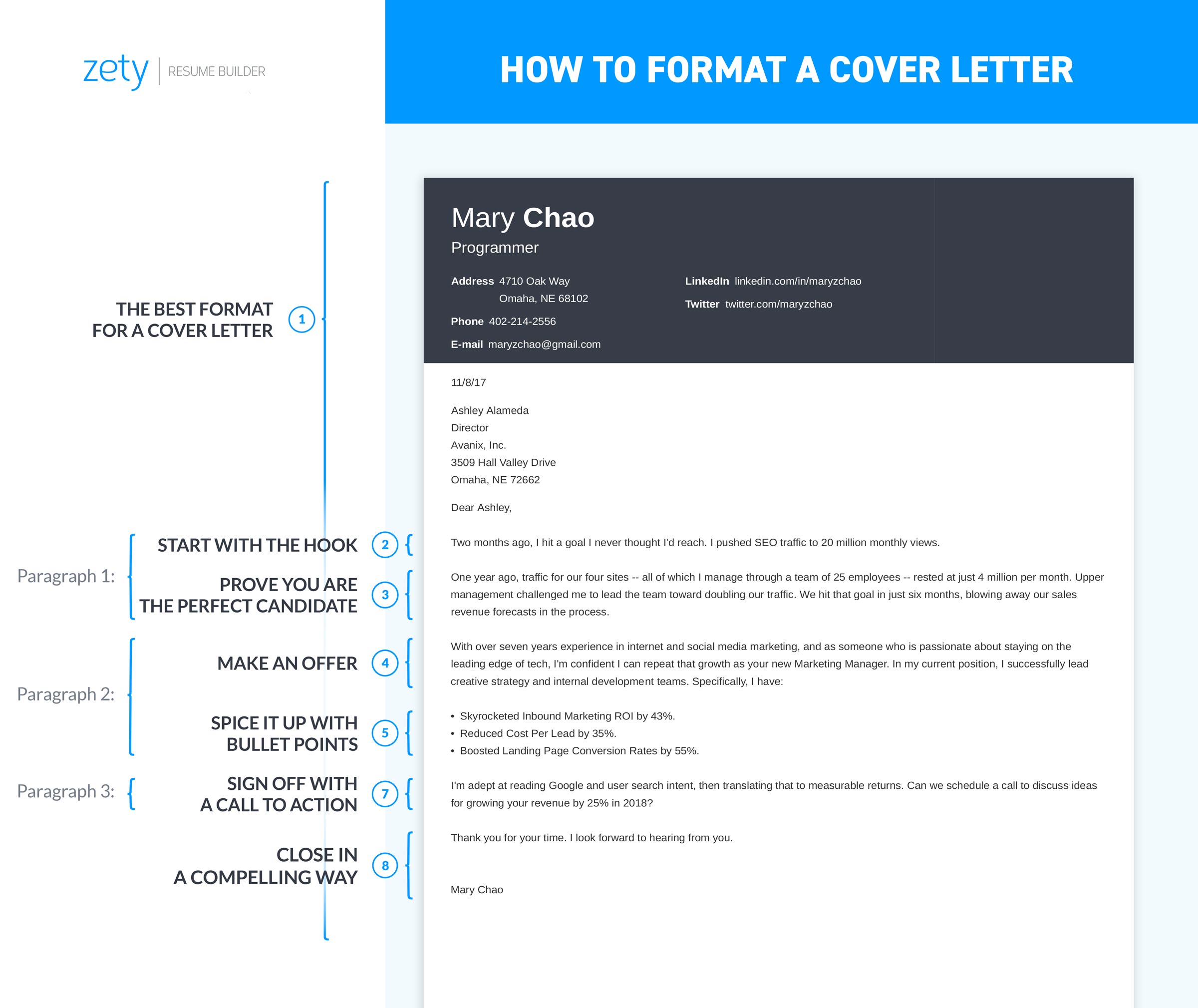 cover letter font size and spacing