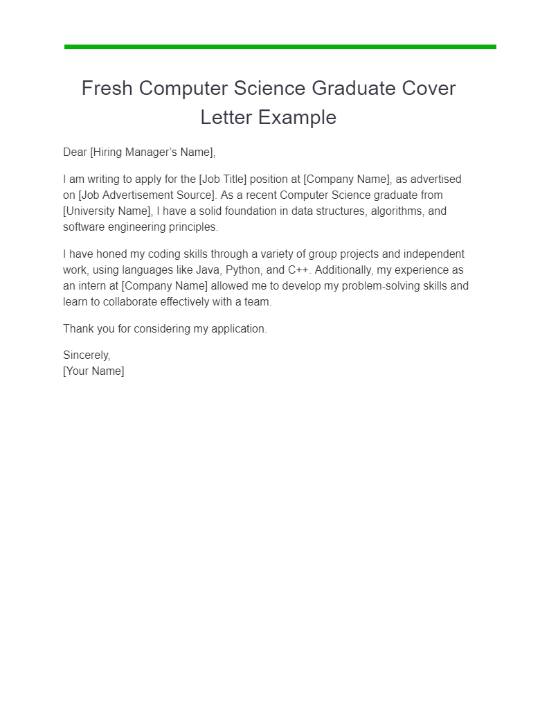 cover letter for it graduate