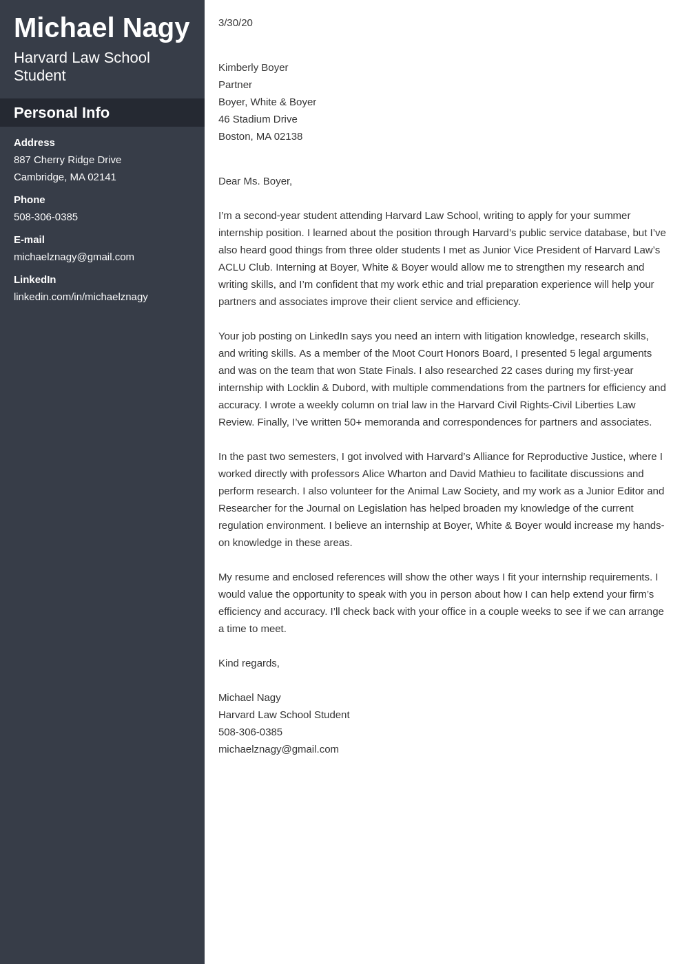 cover letter for law firm