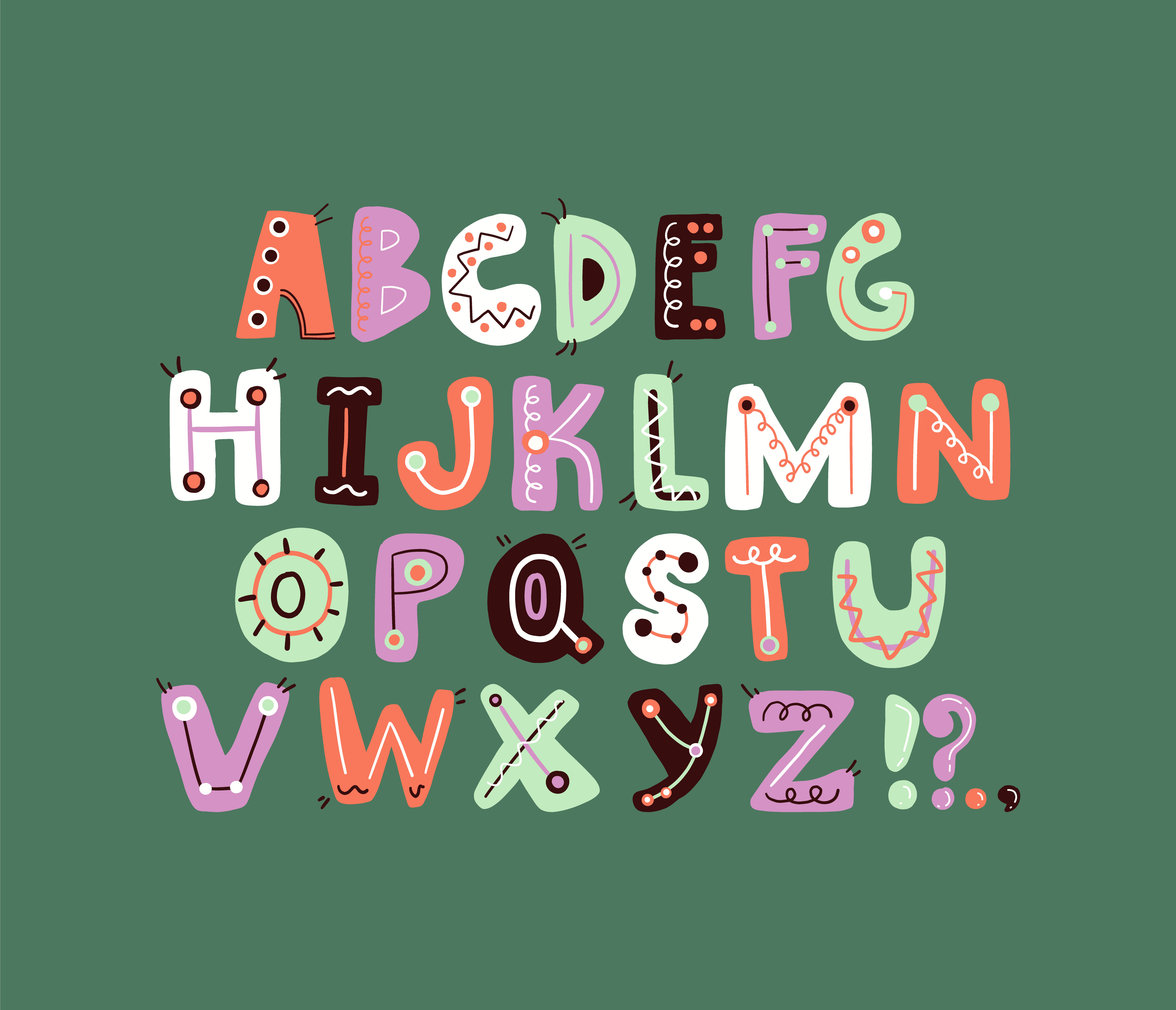 Exploring the Whimsy of Cute Design Letters: A Creative Journey