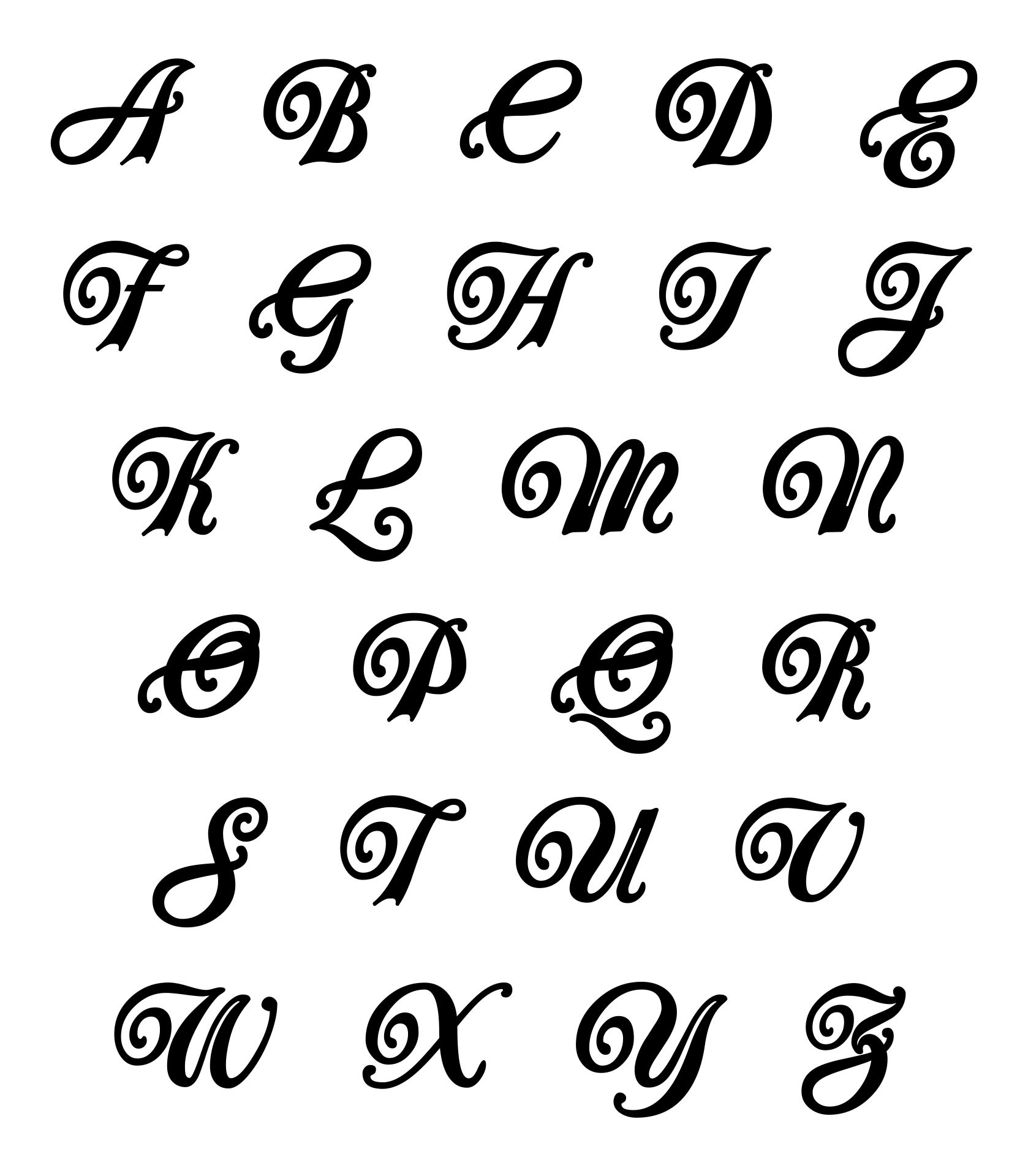 different styles of writing letters