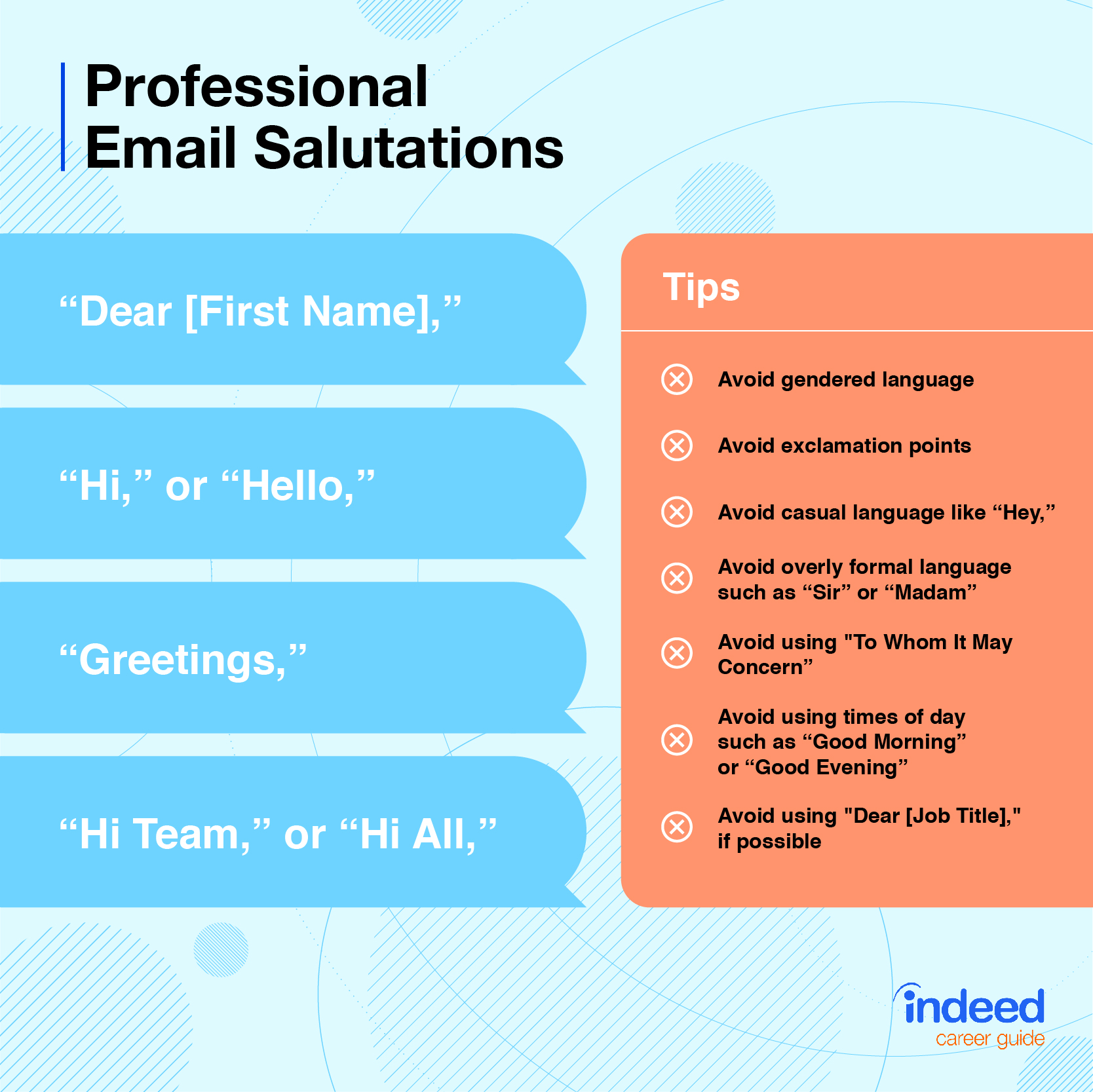 email greeting examples for work