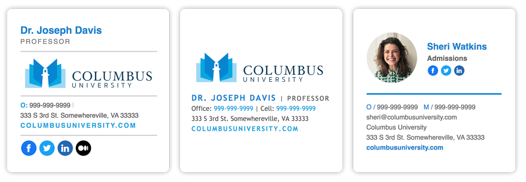 email signature email and phone number