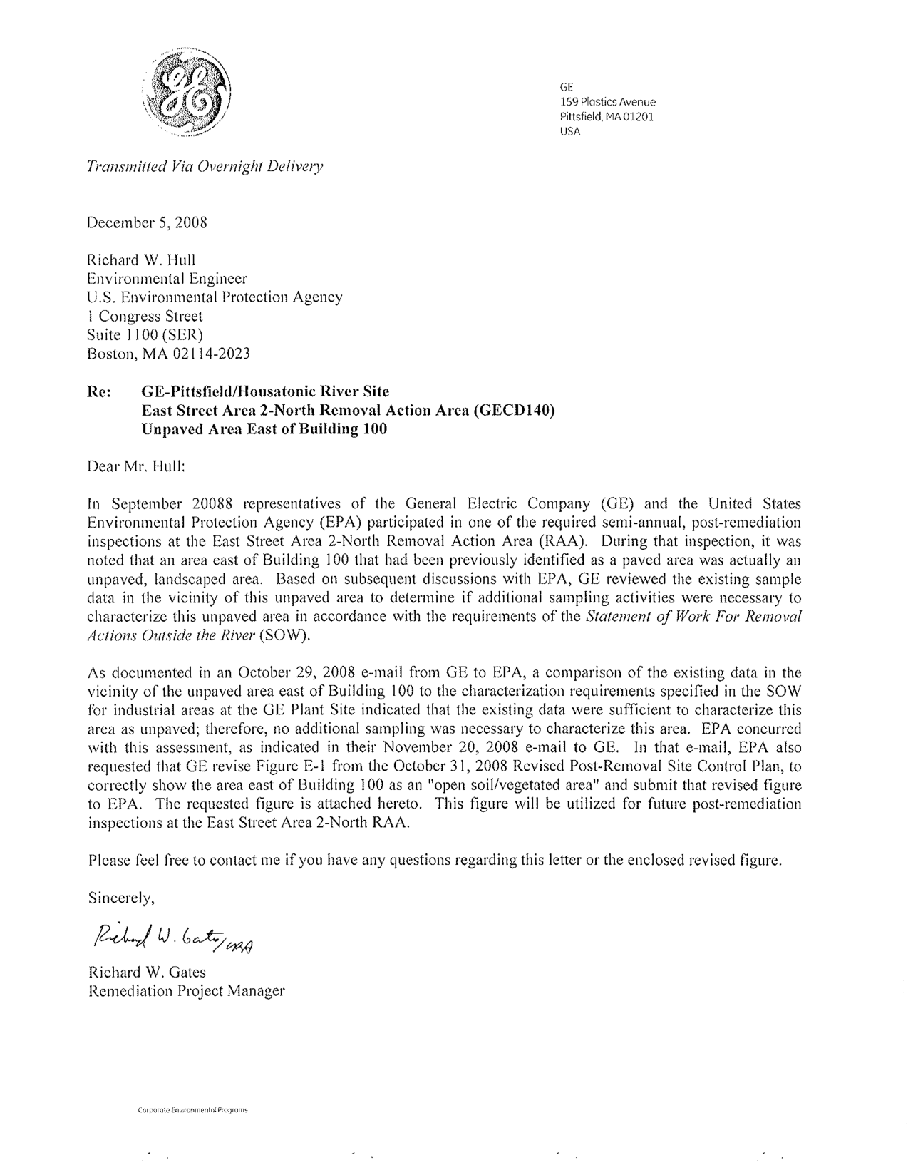 enclosure at end of letter