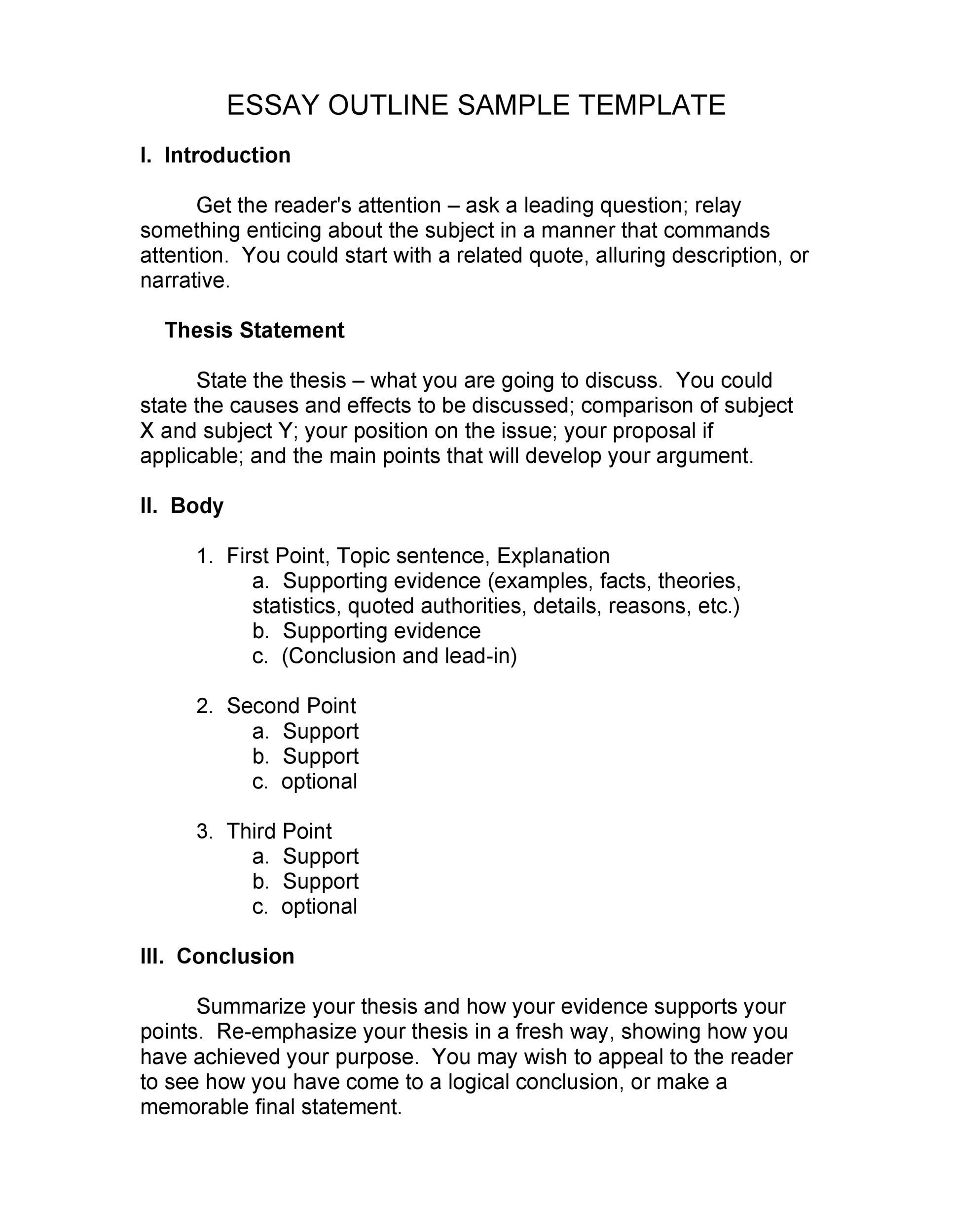 Mastering Your Writing with an Essay Outline Template Word