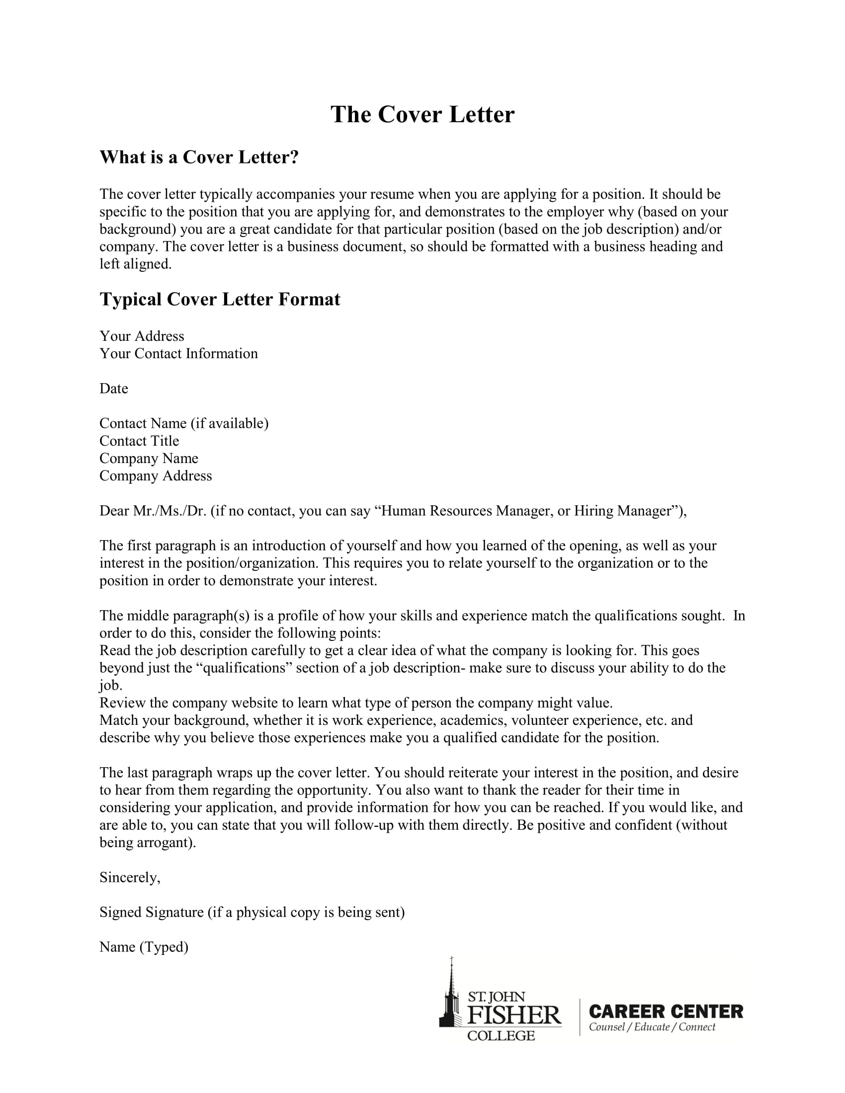 example of a job application letter pdf