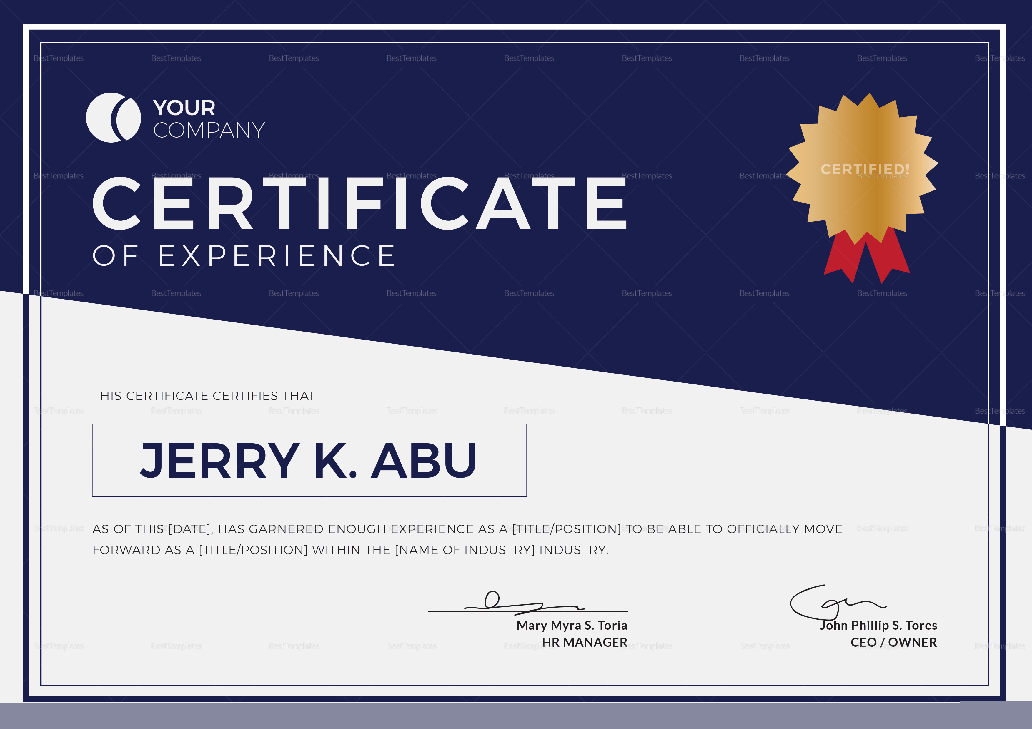 Essential Guide to Crafting an Effective Experience Certificate Template