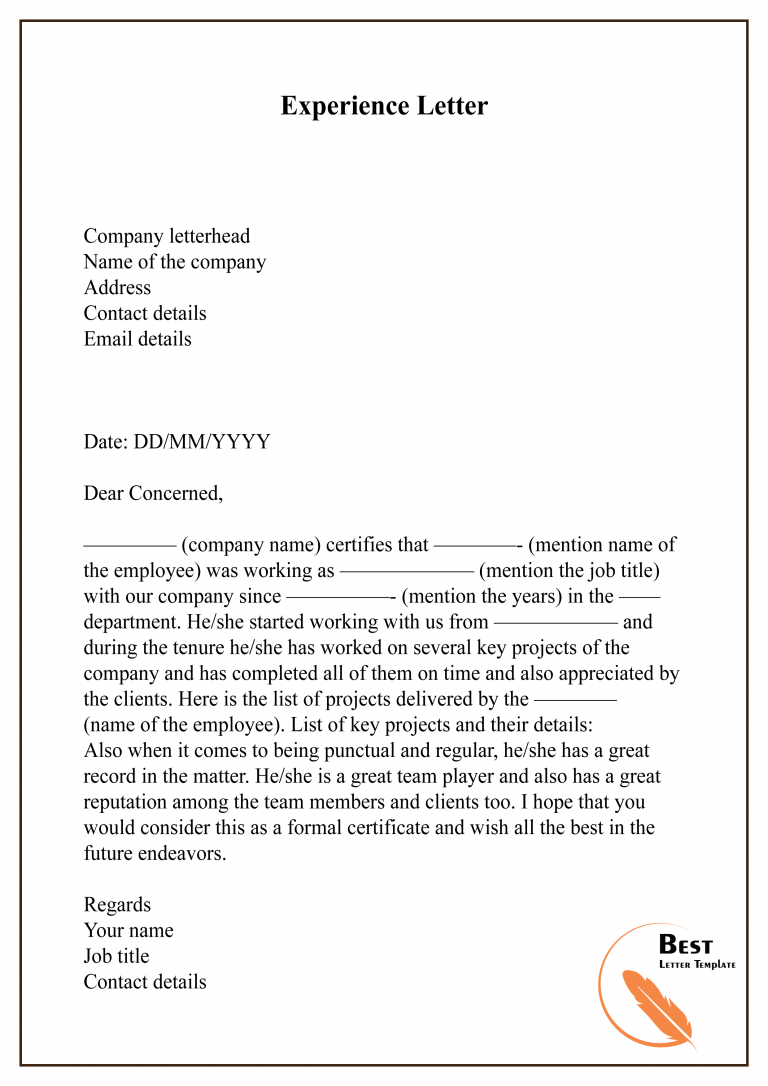 Essential Guide to Experience Letter Sample Format: Crafting Your Perfect Letter