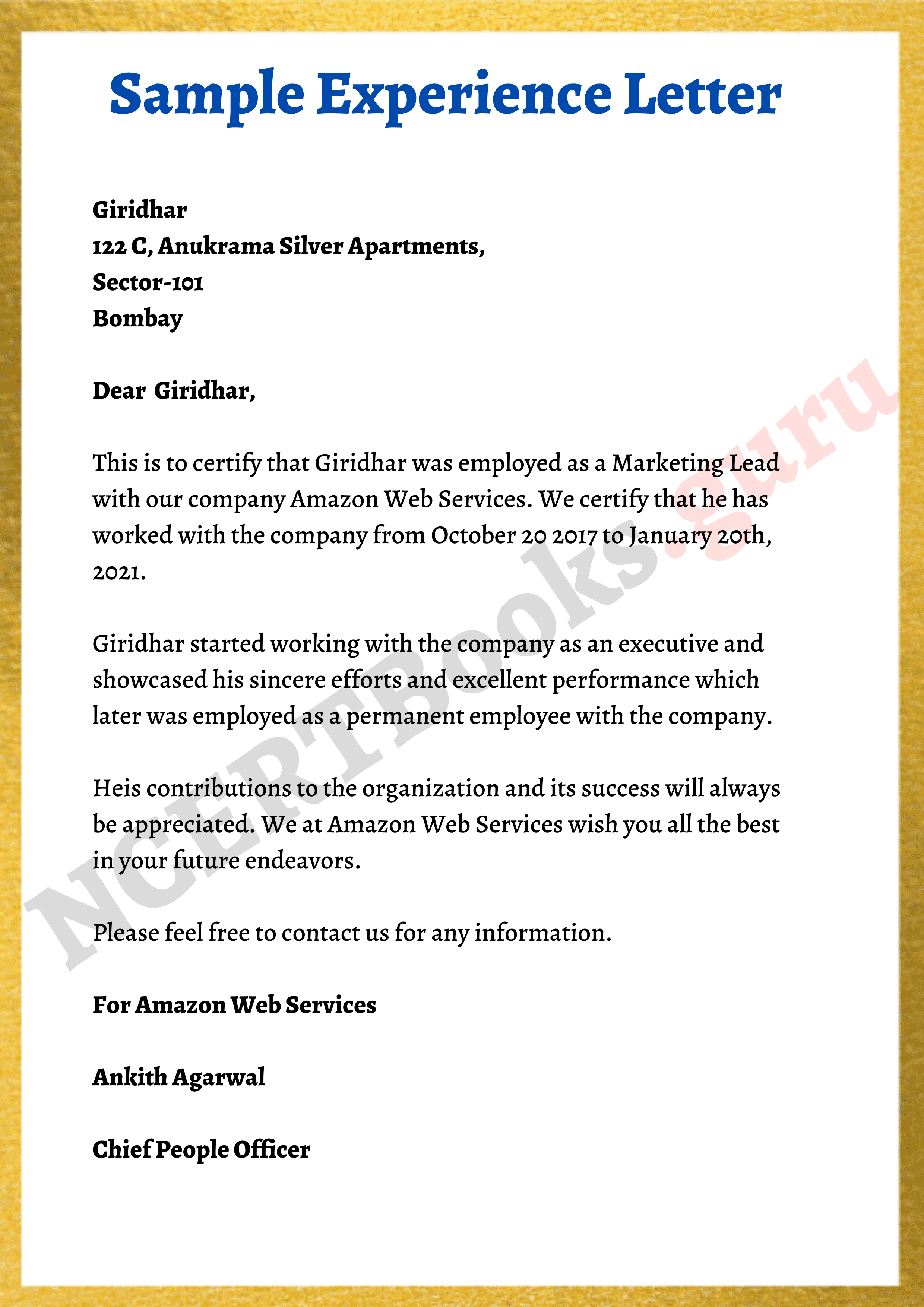 Essential Guide to Crafting Your Experience Letter Sample