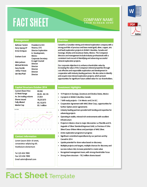 Download Your Ultimate Guide: Fact Sheet Template Free for All Your Documentation Needs
