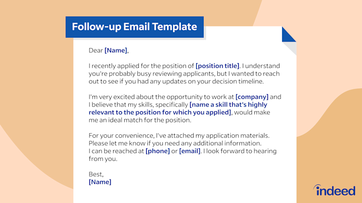 follow up email after application