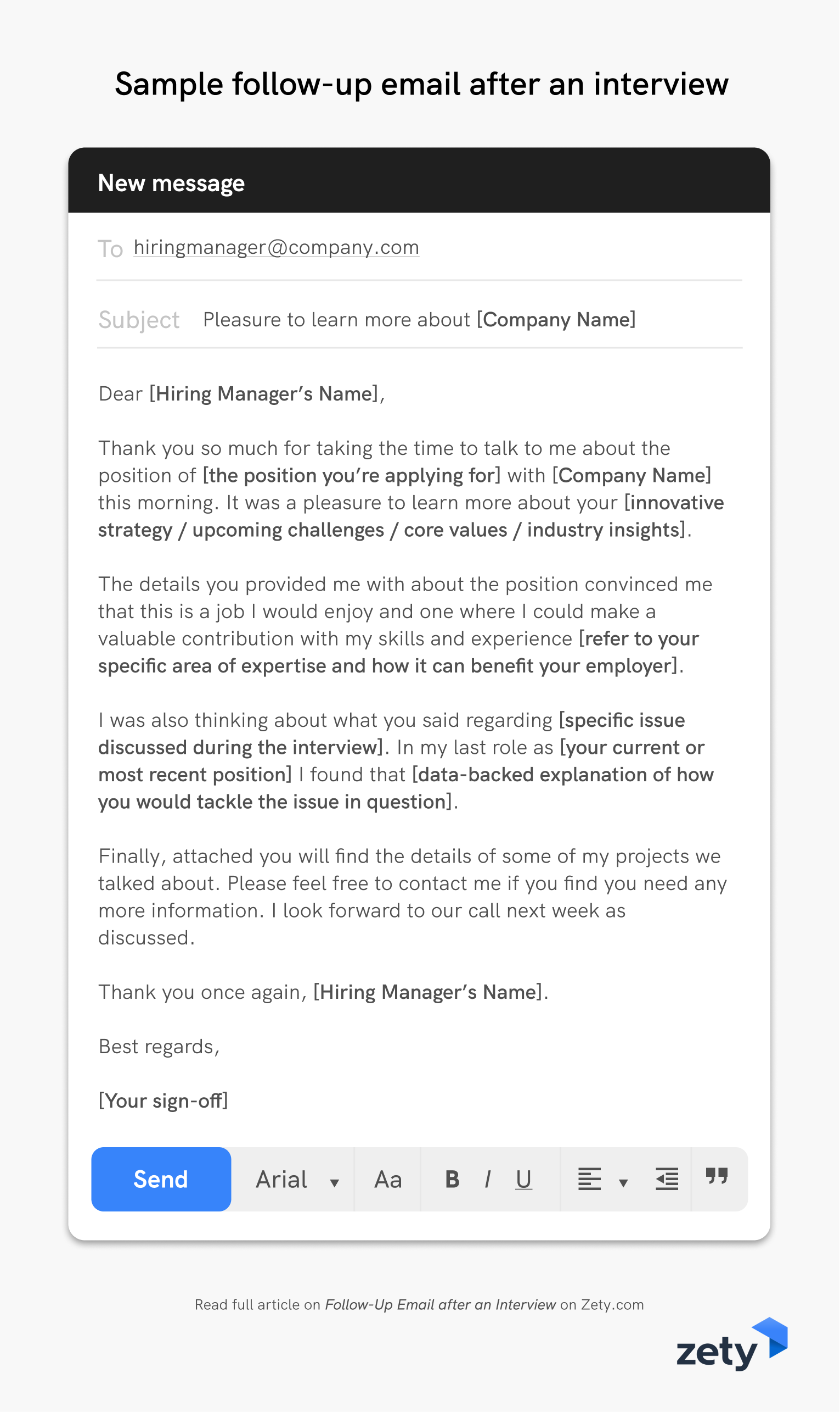 follow up email after interview