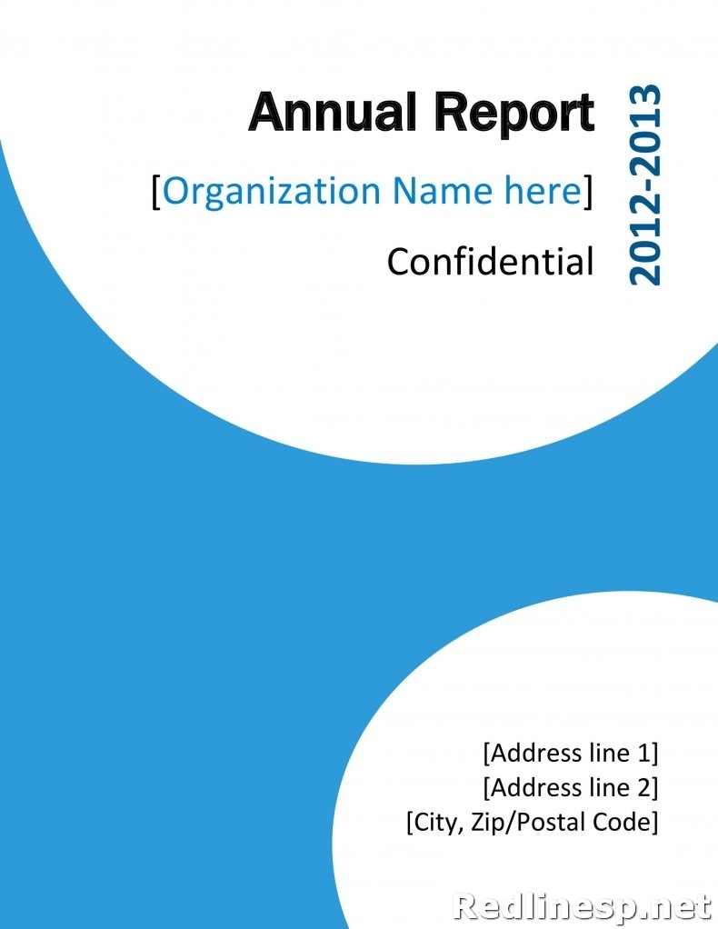 format of a cover page