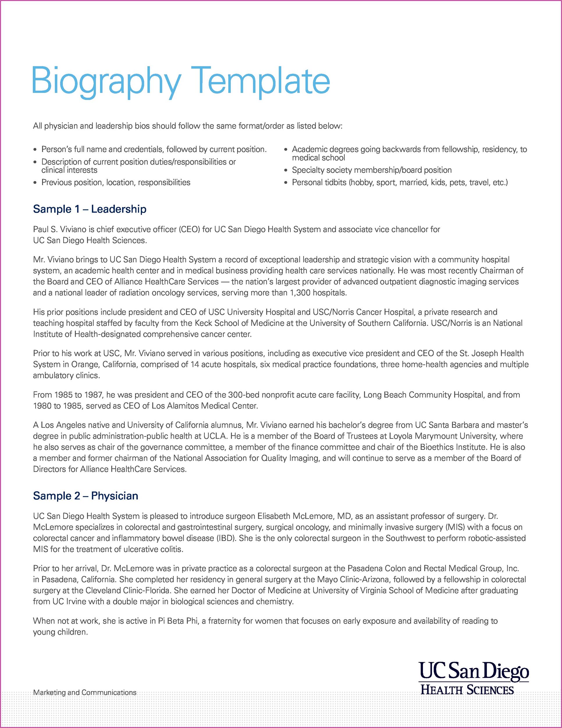 Unlock Your Creativity with a Free Biography Template Word