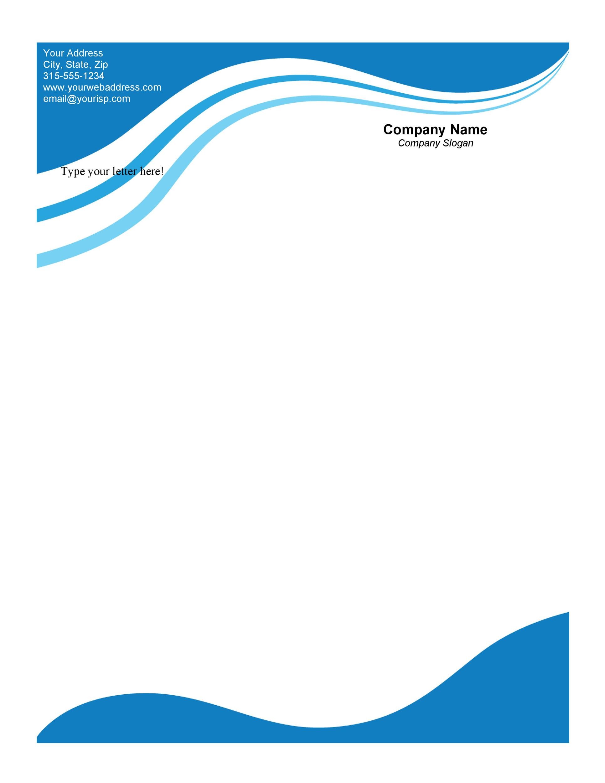 free letterhead templates word download