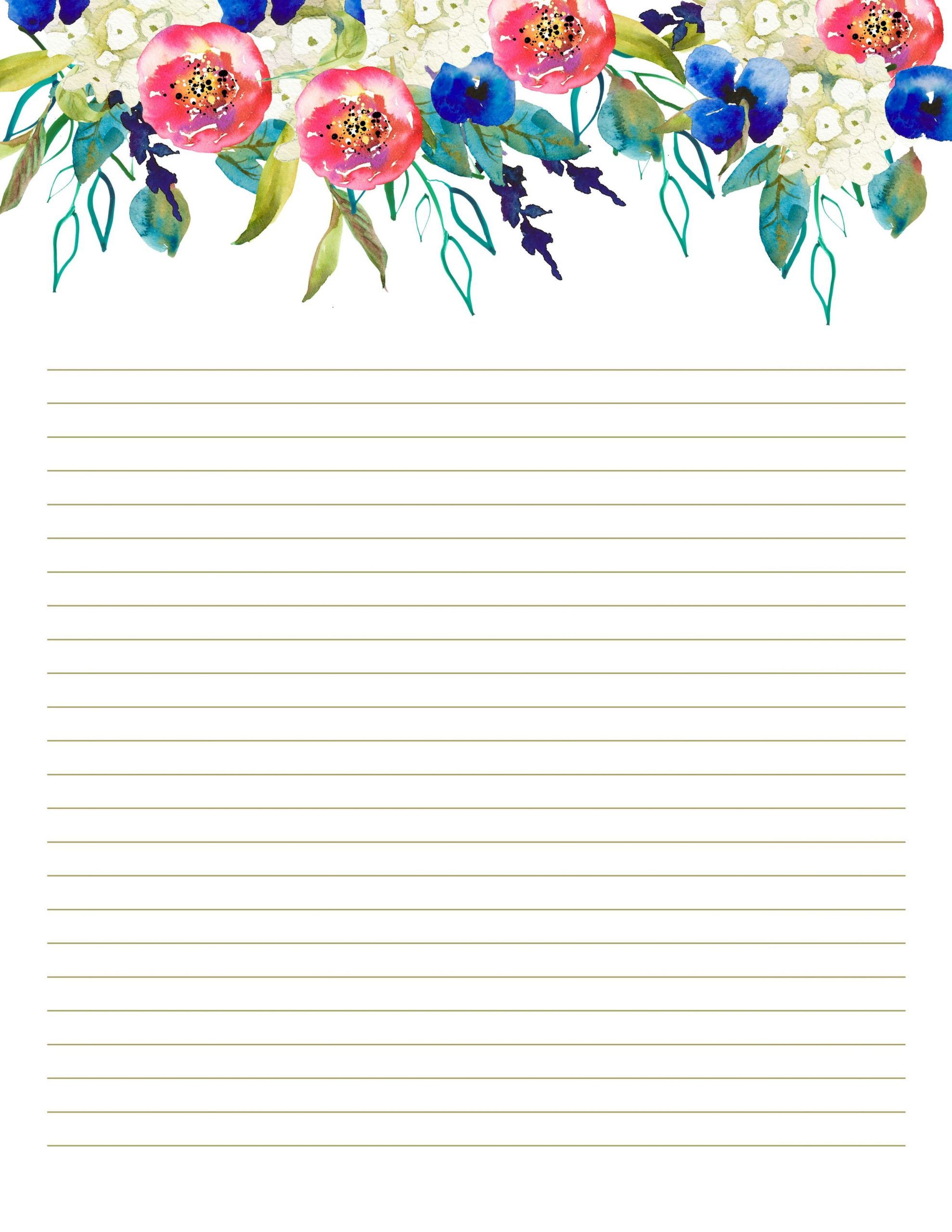 free printable stationery templates for word