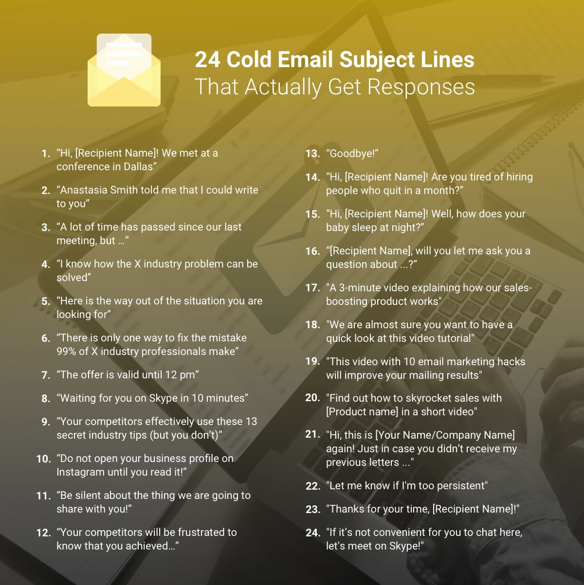 good subject lines for cold emails