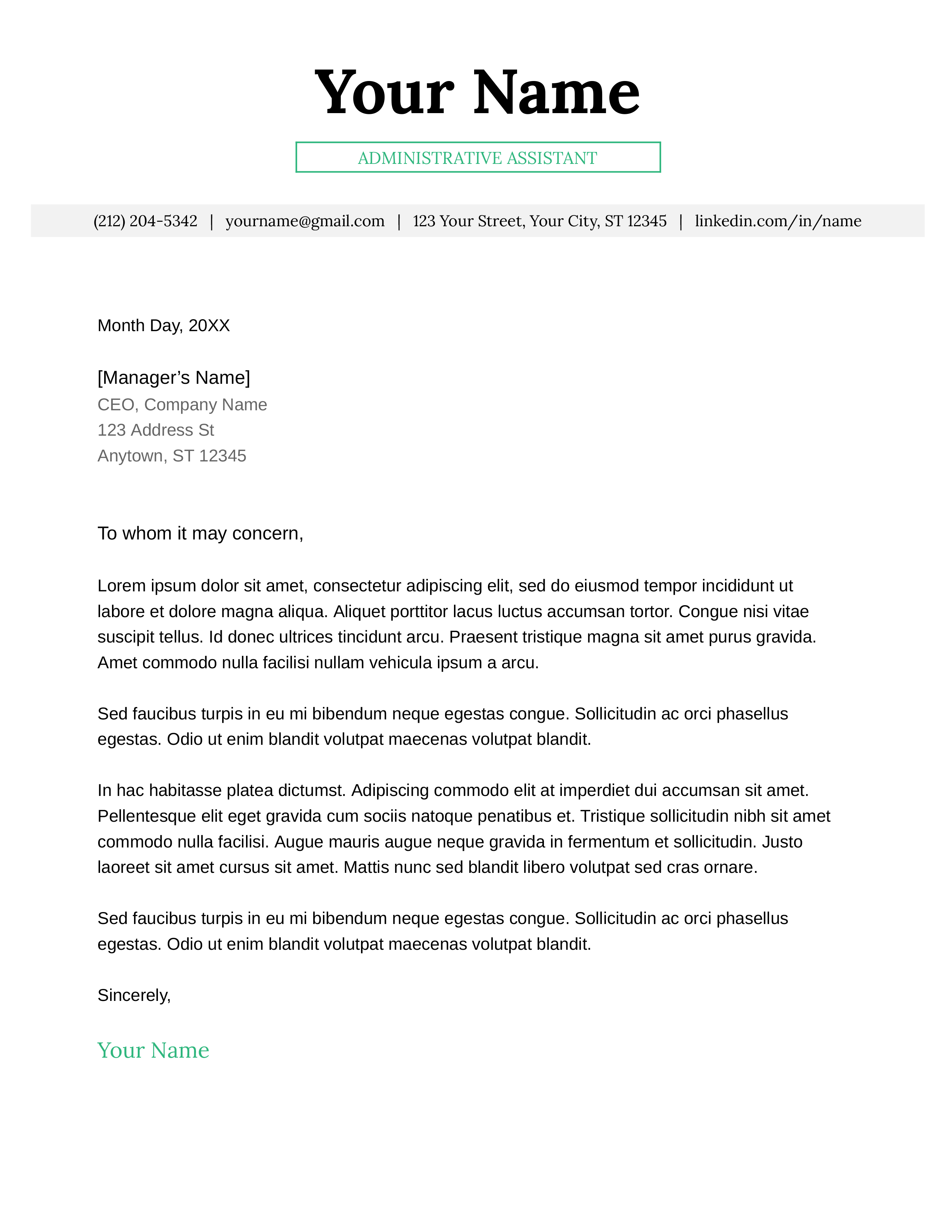 Crafting Your Dream Job: A Comprehensive Guide to the Google Cover Letter Template