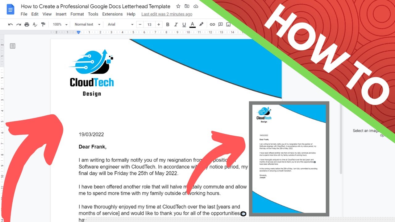 Creating a Professional Google Docs Letterhead: Tips and Templates