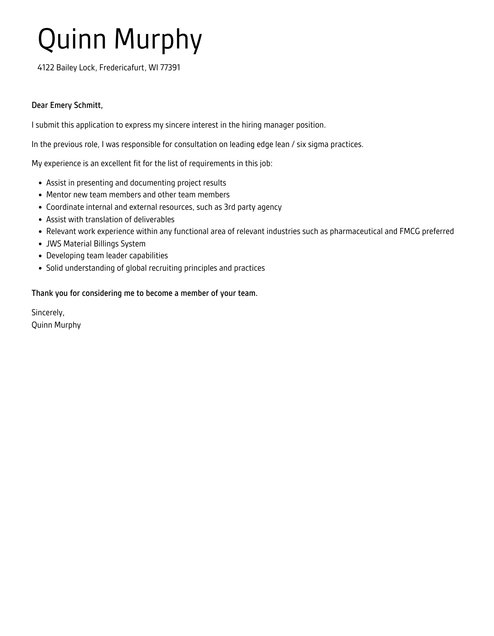 How to Craft an Effective Hiring Manager Cover Letter That Stands Out