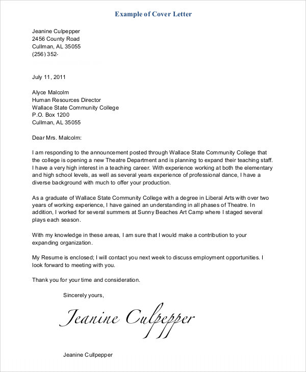 how to address a generic cover letter