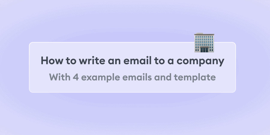 how to address email to company