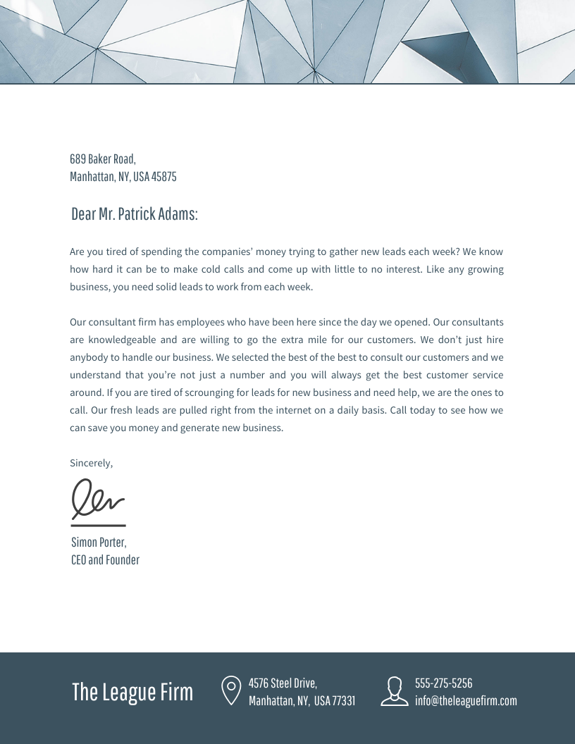 how to create a business letterhead