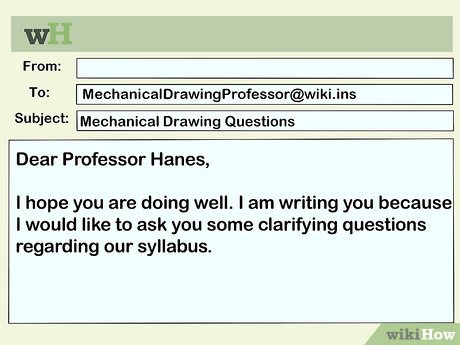 how to email a professor and ask them questions