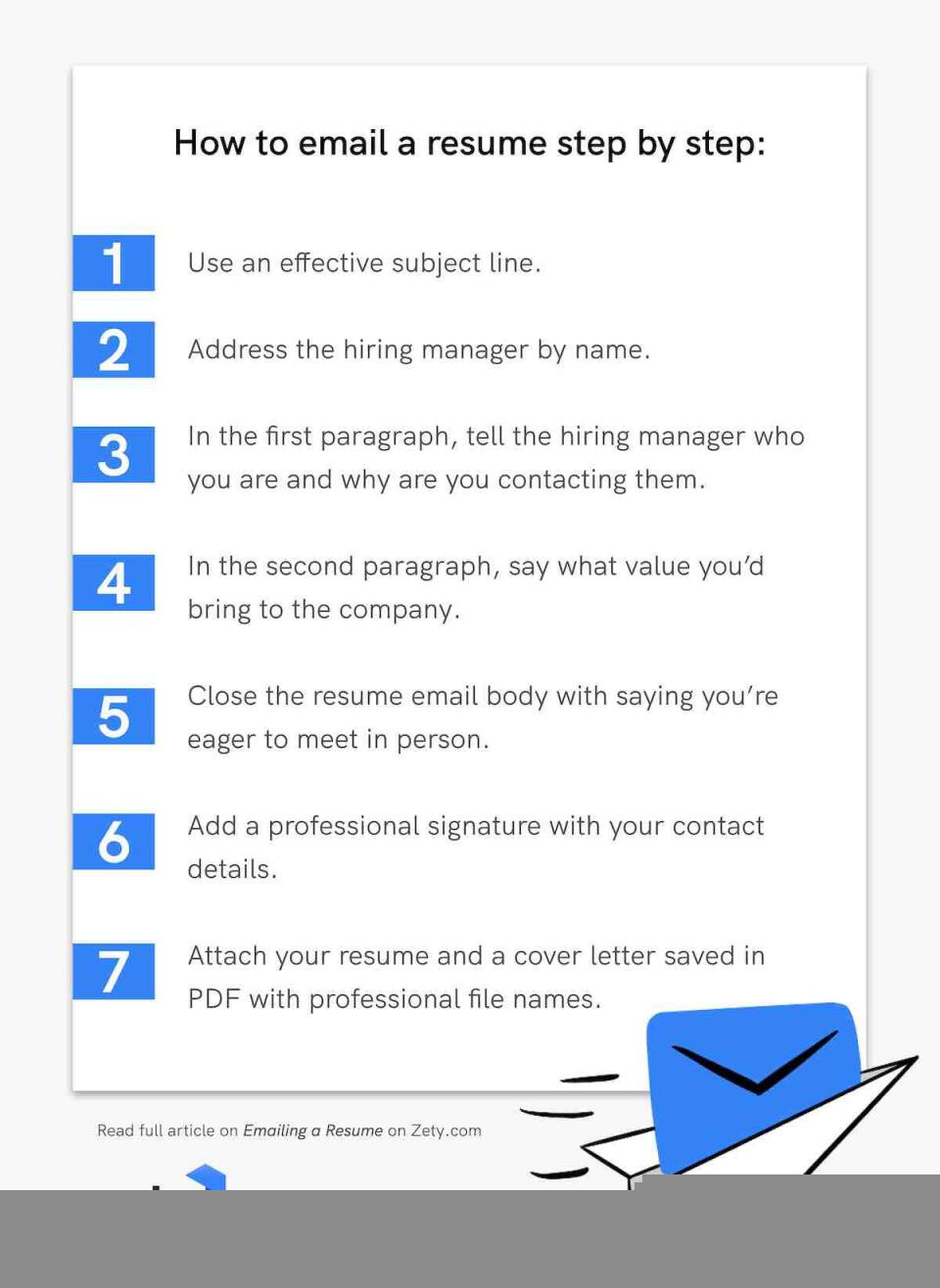 how to email a resume to employer
