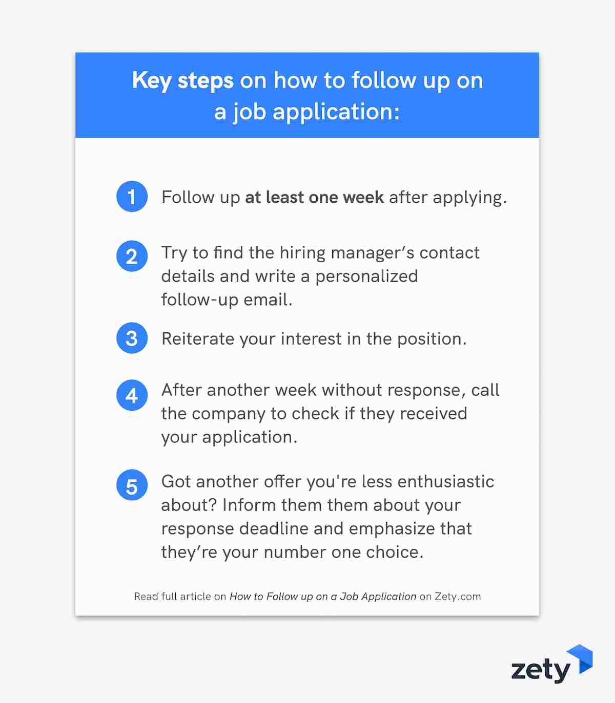 how to follow up on application