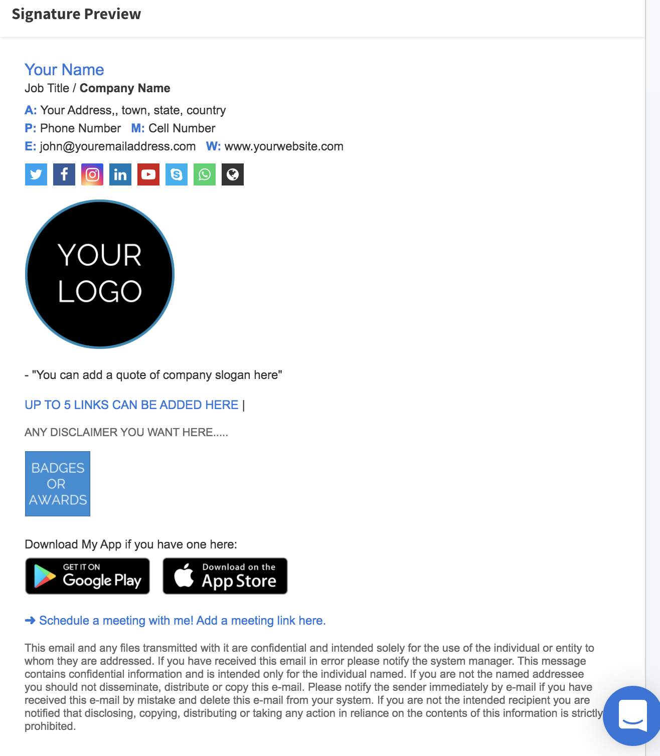 how to make email signature with logo
