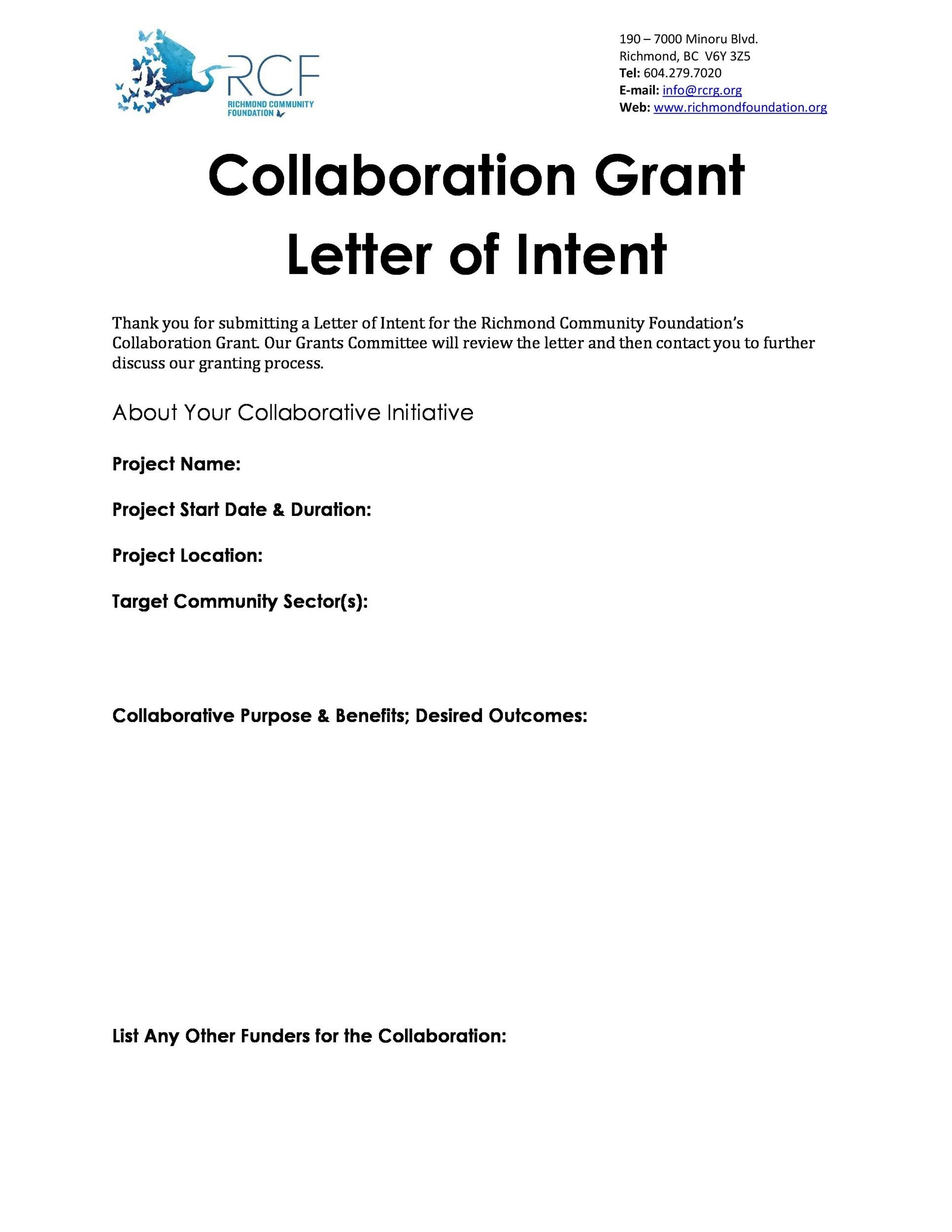 how to make letter of intent