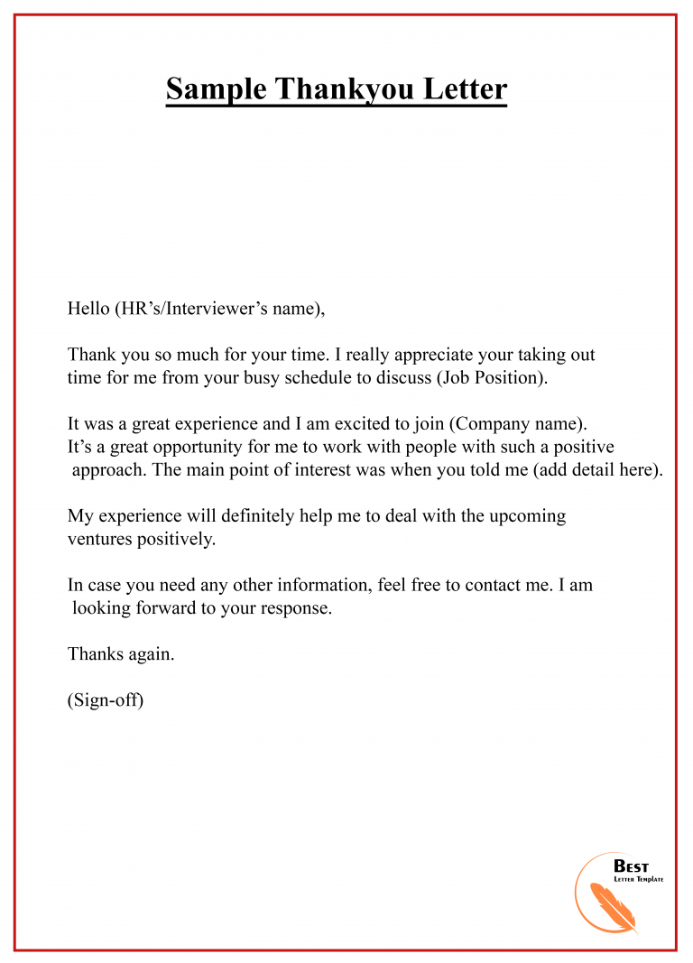 how to send a thank you email