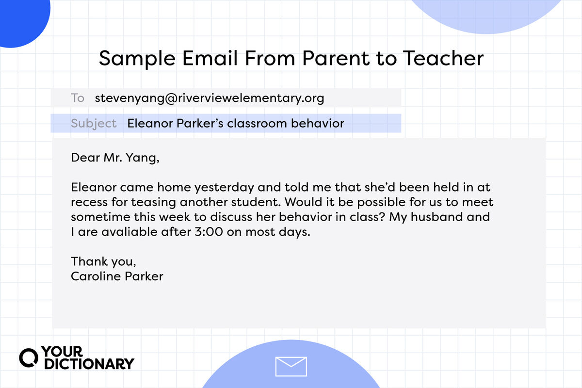 how to send email to teacher