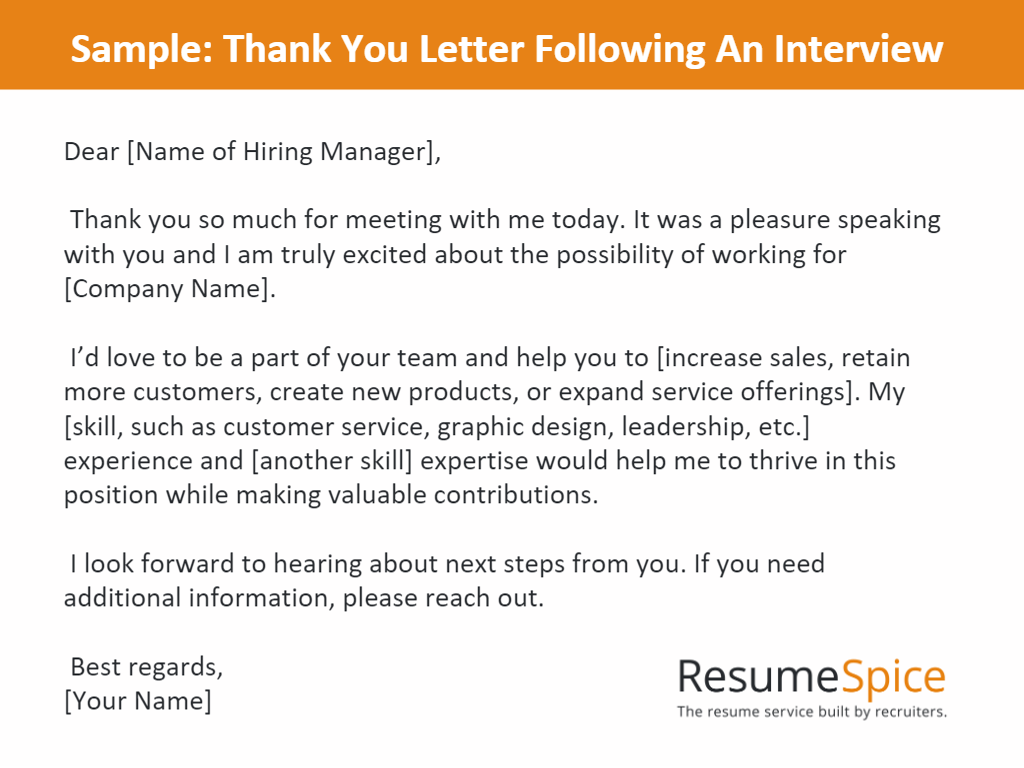 how to thank someone for an interview
