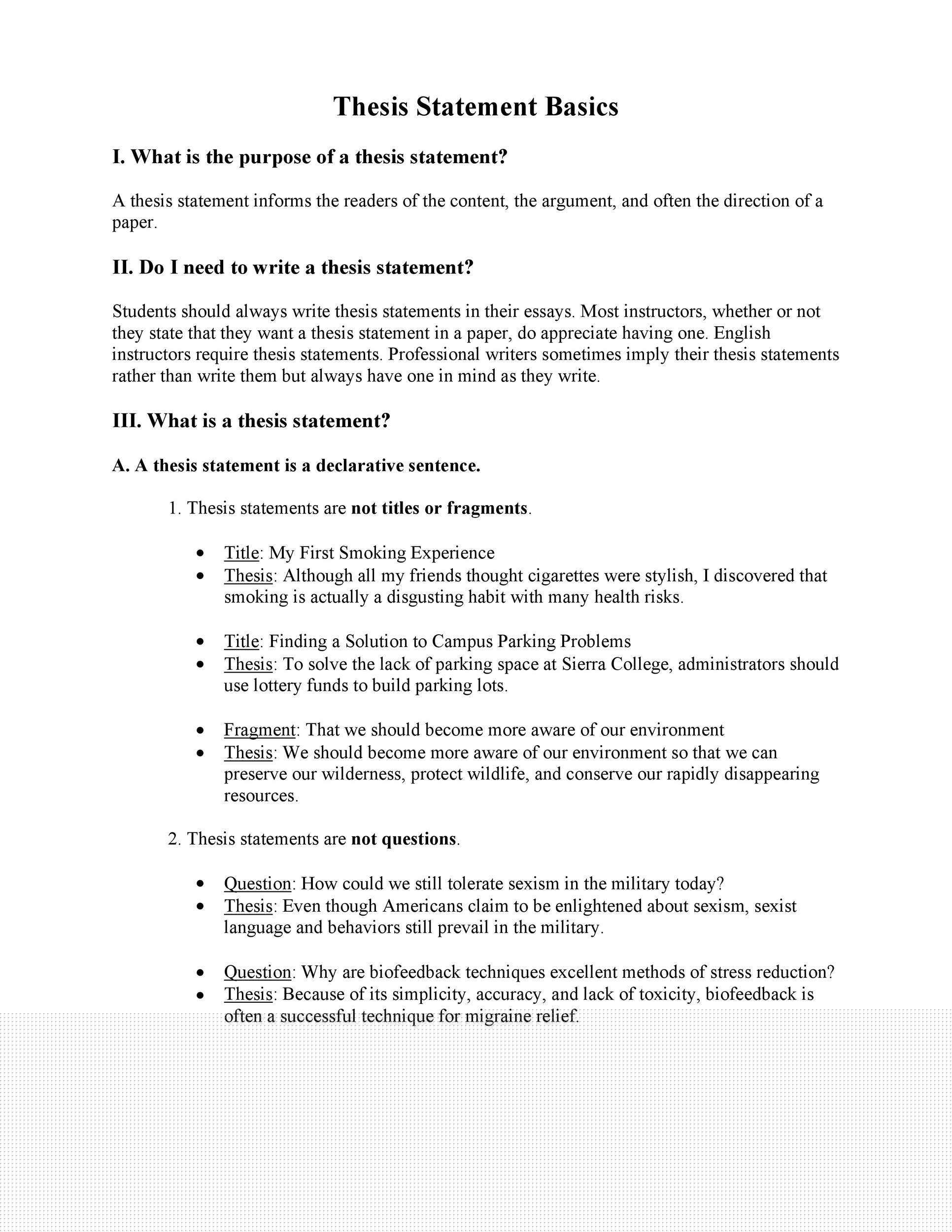 how to write a statement